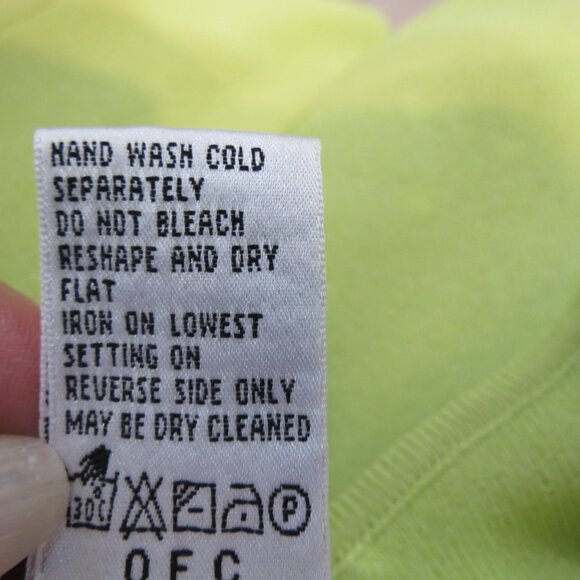 Draper's & Damon's Lime Green Tank Top Rayon Knit Round Neck Size Petite L - Picture 4 of 4